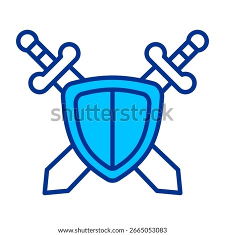Sword Shield Simple Vector Icon Collection