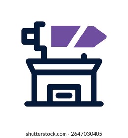 sword shop duotone icon. Sleek and modern vector icon for websites, mobile apps, marketing materials, and corporate design. Fully scalable and ready to use.