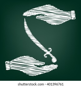 Sword sign scrible effect 