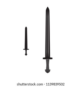 sword silhouette icon