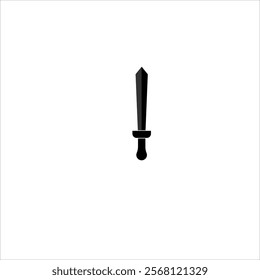 Sword silhouette in minimalism style