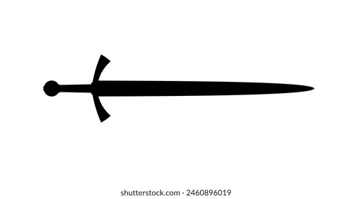 silueta de espada - Ilustración vectorial	
