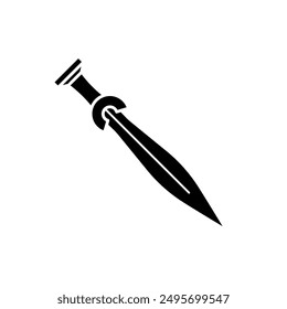 silueta de espada - Ilustración vectorial	