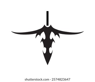 Sword silhouette vector illustration icon type design