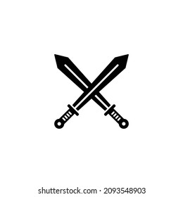 Sword simple flat icon vector illustration