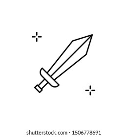 Sword, spanish icon. Element of spanish thin line icon