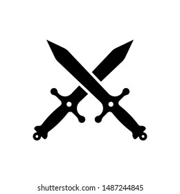 Sword symbol icon vector EPS 10 illustration