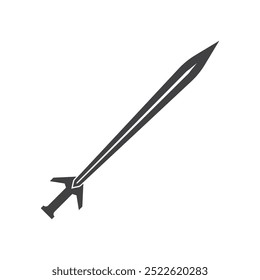 Sword Symbol Logo Vector Icono Ilustración Diseño 