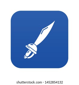 Sword turkey icon. Simple illustration of sword turkey vector icon for web