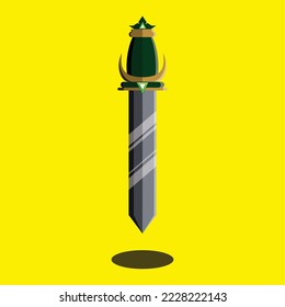 sword vector can be used for illustration, logo, brand or mascot.