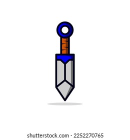sword vector design on white background