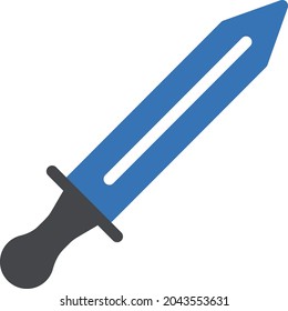 sword vector glyph colour icon