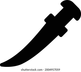 sword vector glyph flat icon