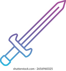 Ícone do vetor de espadas. Pode ser usado para impressão, aplicativos móveis e da Web.