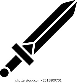 Ilustração de design de ícone de vetor de espada