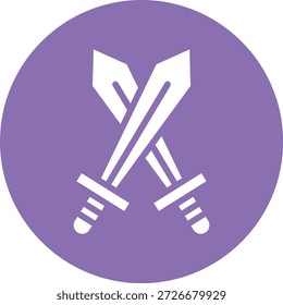 Ilustración de diseño de icono de Vector de espada