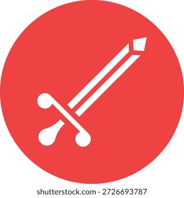 Schwertvektorsymbol-Entwurfsgrafik