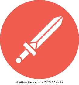 Schwertvektorsymbol-Entwurfsgrafik