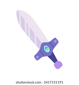 Sword vector icon element illustration in cartoon style