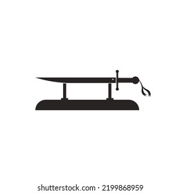 sword vector icon illustration logo design.