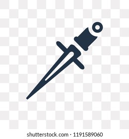 Sword vector icon isolated on transparent background, Sword transparency concept can be used web and mobile