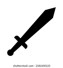 Sword vector icon isolated on white background
