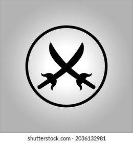 sword vector icon logo Halloween. Halloween icon set,symbol and vector,Can be used for web, print and mobile