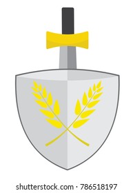 sword vector icon logo template