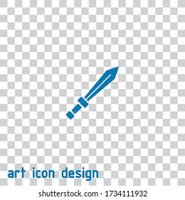 sword vector icon on isolated background