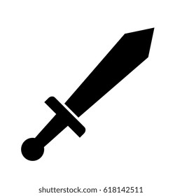 Sword vector icon on white background
