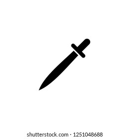 sword vector icon. sword sign on white background. sword icon for web and app