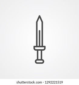 Sword vector icon sign symbol