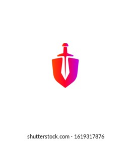 Sword vector icon for web and design