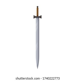 Icono de vector de espadas.Icono de vector de dibujos animados aislado en la espada de fondo blanca.