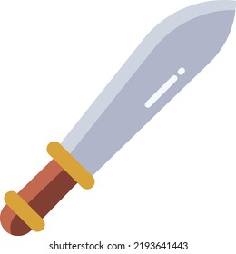 Sword Vector illustration icon in trendy flat style isolated on white background