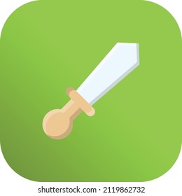 ilustración de vectores de espada en un fondo transparente.Símbolos de calidad premium.Icono plano de línea vectorial para concepto y diseño gráfico.
