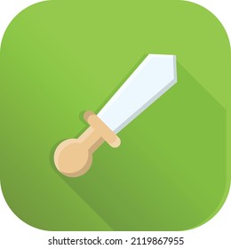 sword Vector illustration on a transparent background.Premium quality symmbols.Vector line flat icon for concept and graphic design.
