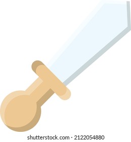 sword Vector illustration on a transparent background.Premium quality symmbols.Vector line flat icon for concept and graphic design.
