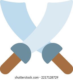 Schwert-Vektorgrafik auf transparentem Hintergrund. Symbole in Premium-Qualität. Zeilenfarbige Vektorsymbole für Konzept und Grafikdesign.