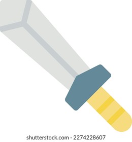 Schwert-Vektorgrafik auf transparentem Hintergrund. Symbole in Premium-Qualität. Zeilensymbole für Konzept und Grafikdesign.