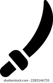 ilustración vectorial de espada en un fondo transparente.Símbolos de calidad premium.Iconos vectoriales de glifos para el concepto y el diseño gráfico.