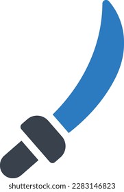ilustración vectorial de espada en un fondo transparente.Símbolos de calidad premium.Iconos vectoriales de glifos para el concepto y el diseño gráfico.