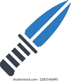 ilustración vectorial de espada en un fondo transparente.Símbolos de calidad premium.Iconos vectoriales de glifos para el concepto y el diseño gráfico.