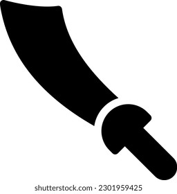 sword vector illustration on a transparent background.Premium quality symbols.Glyphs vector icons for concept and graphic design.