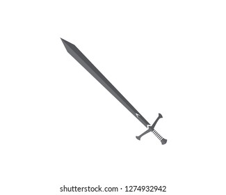 Sword vector logo illustration