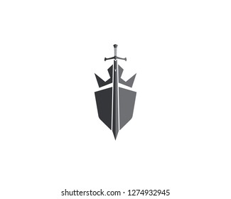 Sword vector logo illustration