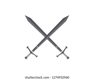 Sword vector logo illustration