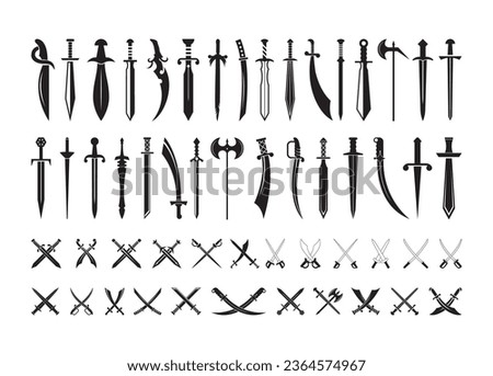 Sword Vector For Print, Sword Clipart, Sword vector Illustration