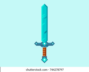 sword from the video game vector illustration