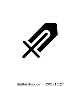 sword, weapon icon vector illustration